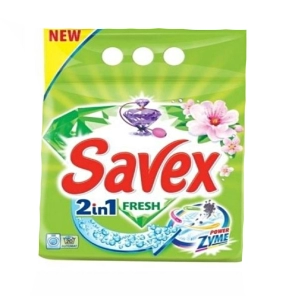 Լվացքի փոշի Savex Fresh 2-ը 1-ում 2,25 կգ
