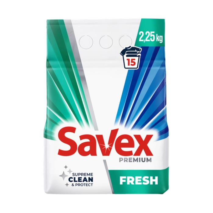 Լվացքի փոշի Savex Premium Fresh 2,25կգ ||Стиральный порошок Savex Premium Fresh 2,25кг ||Washing powder Savex Premium Fresh 2,25kg