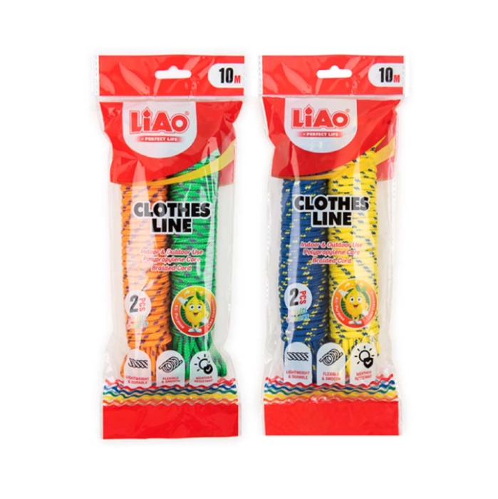Պարան հագուստի Liao 2 հատ 10մ L130016 SV-35-45 ||Веревка для одежды Liao 2 шт. 10м L130016 SV-35-45 ||Rope for clothes Liao 2 pcs 10m L130016 SV-35-45