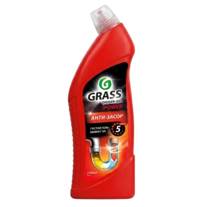 Մաքրող միջոց խողովակի Grass Digger-Gel 750 մլ || Гель для устранения засоров Grass Digger-Gel 750 мл || Grass Digger-Gel Drain Clearer 750 ml