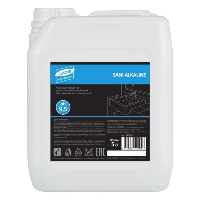 Մաքրող միջոց Luscan Professional Sani Alkaline 5 լ 1850892 ||Моющее средство для комплексной уборки сантехнических помещений Luscan Professional Sani Alkaline 5 л (концентрат) 1850892