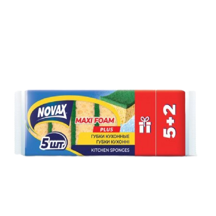 Սպունգ սպասքի Novax 5+2 հատ 6566 ||Губка для посуды Novax 5+2 шт 6566