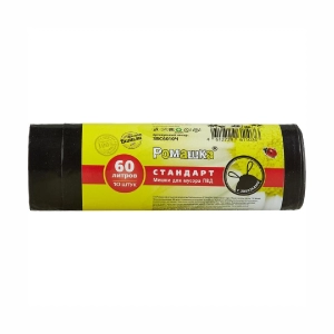 Աղբի տոպրակ Ромашка 60լ 10 հատ 60x68 սմ 1341834 ||Мешки для мусора Ромашка 60л 10 штуков 60x68 см 1341834 ||Trash bags Ромашка 60l 10 pk 60x68 sm 1341834