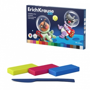 Պլաստիլին ErichKrause Kids 18 գույն 324 գ 61334 ||Пластилин ErichKrause Kids 18 цвета 324 г 61334 ||Plasticine ErichKrause Kids 18 color 324 g 61334