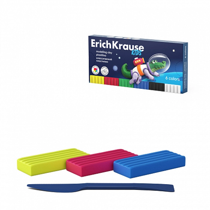 Պլաստիլին ErichKrause  Space Animals 6 գույն 108 գ 61330 || Пластилин Erickrause Space Animals 6 цветов 108 г 61330 || Plasticine Erickrause Space Animals 6 colors 108 g 61330