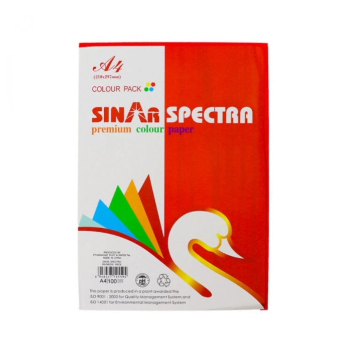 Թուղթ գունավոր Sinarline A4 80 գր 5 գույն 100 թերթ ||Цветная бумага Sinarline A4 80 г 5 цветов 100 листов