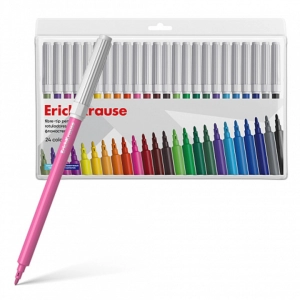 Ֆլոմաստեր ErichKrause 24 գույն 61826 ||Фломастеры ErichKrause 24 цветов 61826 ||Felt-tip pens ErichKrause 24 colors 61826 