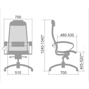 Ղեկավարի աթոռ Metta, SL-1.03 COMFORT-1.01 ||Кресло руководителя Метта, SL-1.03 COMFORT-1.01 ||Executive chair Metta, SL-1.03 COMFORT-1.01