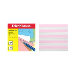 Թուղթ նշումի ErichKrause 90x90x90 մմ 2 գույն սպիտակ վարդագույն 4455 ||Бумага для заметок ErichKrause 90x90x90 мм 2 цвета белый розовый 4455