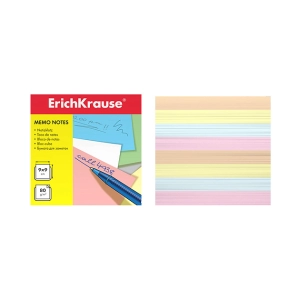Թուղթ նշումի չկպչուն ErichKrause 90x90x90մմ 4 գույն 5140 ||Бумага для заметок без клея ErichKrause 90x90x50мм 4 цвета 5140 ||Non-sticky note paper ErichKrause 90x90x50mm 4 colors 5140