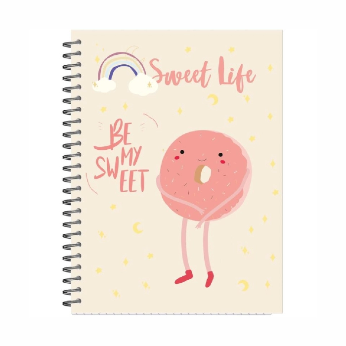 Նոթատետր Attache Sweet Life զսպանակով A5 96 թերթ ||Блокнот Attache Sweet Life на пружине А5 96 листов ||Attache Sweet Life notebook with spring A5 96 sheets
