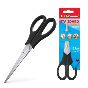 Մկրատ ErichKrause Standart EasyCut 17սմ 14861 ||Ножницы ErichKrause Standart EasyCut 17см 14861 ||Scissors ErichKrause Standart EasyCut 17sm 14861