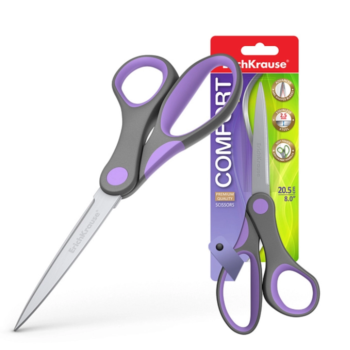 Մկրատ ErichKrause Comfort 20,5 սմ 35111 ||Ножницы ErichKrause Comfort 20,5 см 35111 ||Scissors ErichKrause Comfort 20,5 sm 35111