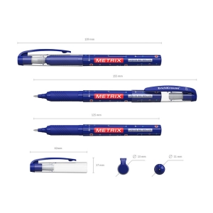 Գրիչ գնդիկավոր կապույտ ErichKrause Metrix® Stick&Grip 0.5մմ 45479 ||Ручка гелевая синяя ErichKrause Metrix® Stick&Grip 0.5мм 45479 