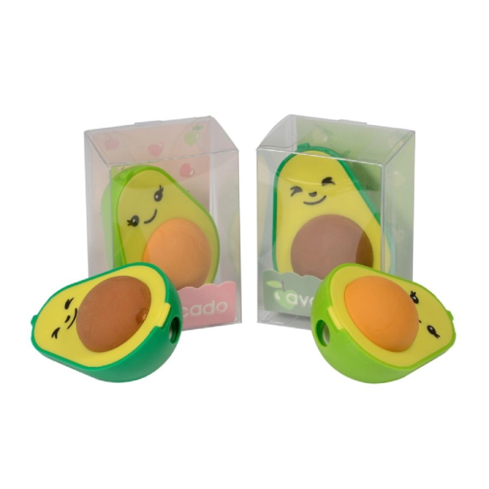 Ռետին+սրիչ B&V Flowerzefir Avocado 35-0036 ||Ластик+точилка B&V Flowerzefir Avocado 35-0036 ||Eraser+sharpener B&V Flowerzefir Avocado 35-0036