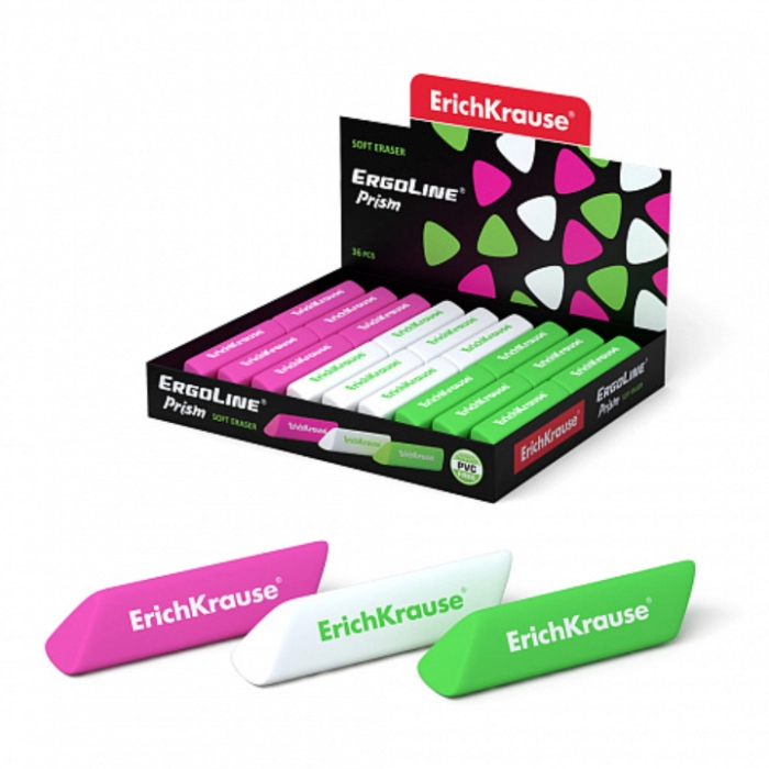 Ռետին ErichKrause ErgoLine Prism 44479 ||Ластик ErichKrause ErgoLine Prism 44479 ||Eraser ErichKrause ErgoLine Prism 44479