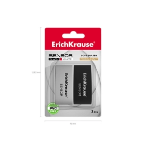 Ռետին ErichKrause Sensor Black&White 34642 ||Ластик ErichKrause Sensor Black&White 34642