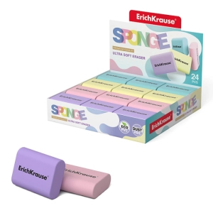 Ռետին ErichKrause Sponge Pastel 48778 ||Ластик ErichKrause Sponge Pastel 48778