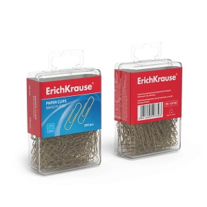 Ամրակ ոսկեգույն ErichKrause 28մմ 200 հատ 19739 ||Скрепки золотые ErichKrause 28мм 200 шт. 19739 ||Paper clips golden ErichKrause 28mm 200 pcs 19739