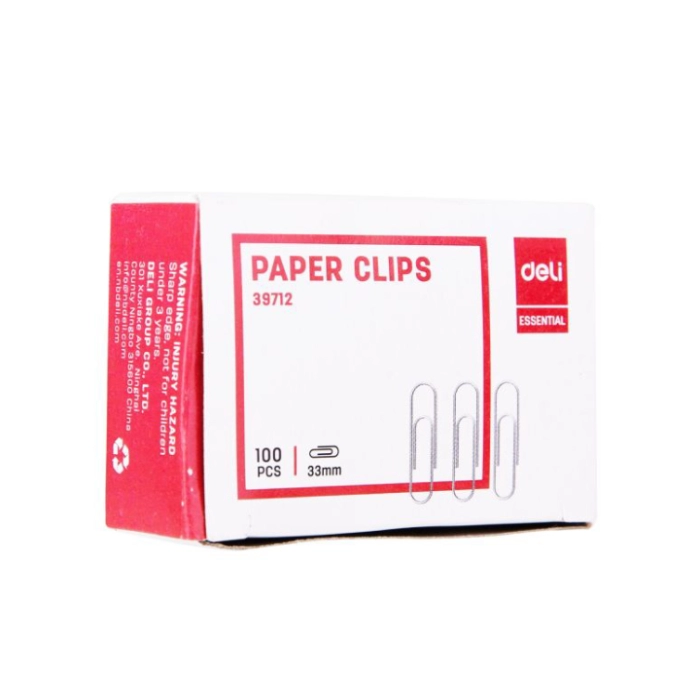 Ամրակ Deli 33 մմ 1407158 ||Скрепки Deli 33 мм 1407158 ||Paper clips 33 mm 1407158 