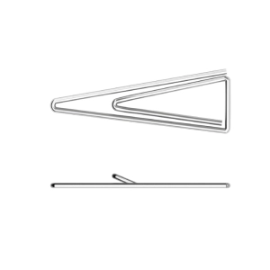 Ամրակ ErichKrause Triangular 32մմ 100 հատ 24870 ||Скрепки ErichKrause Triangular 32мм 100 шт. 24870 ||Paper clips ErichKrause Triangular 32mm 100 pcs 24870