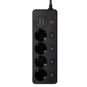 Երկարացման լար 3մ 4տեղ 2USB 2typec ||Удлинитель 3м 4роз. 2USB 2typec ||Power sockets 2m 4port 2USB 2typec