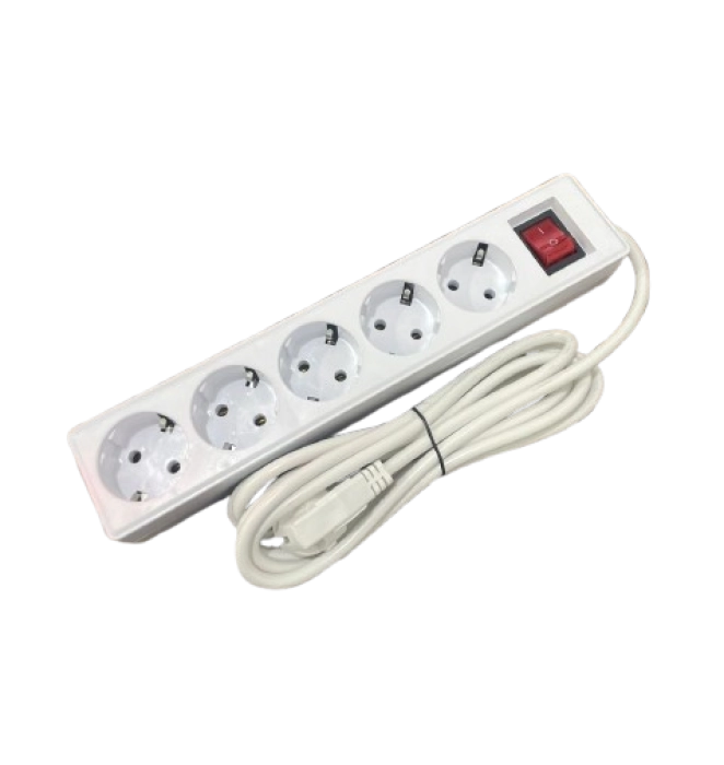 Երկարացման լար 3մ 5տեղ հող․անջ XN-05 3500W SV-12-14 ||Удлинитель 3м 5роз. XN-05 3500W ||Power socket 3m 5socket XN-05 3500W