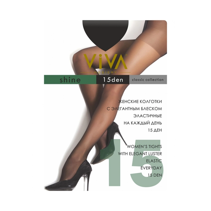Զուգագուլպա Viva Shine 15 Den Black ||Колготки Viva Shine 15 Den Black ||Tights Viva Shine 15 Den Black