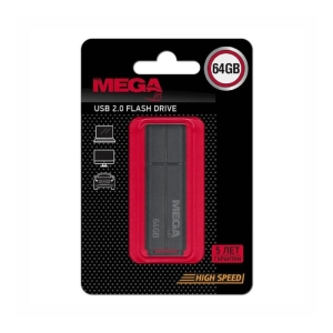 Կրիչ USB Mega սև 64 GB ||Флеш-память USB 2.0 64 Гб Promega jet (PJ-FD-64GB-Black)