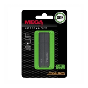 Կրիչ USB Mega սև 8 GB ||Флеш-память USB 2.0 8 Гб