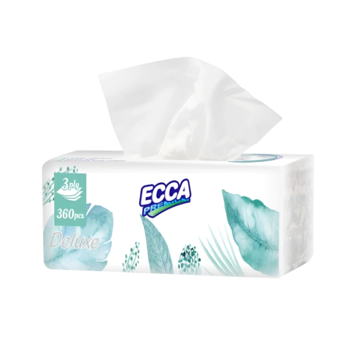 Անձեռոցիկ Ecca Deluxe 3 շերտ 120 հատ ||Салфетка Ecca Deluxe 3 слоя 120 шт. ||Wipe Ecca Deluxe 3 layers 120 pcs