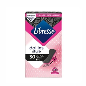 Միջադիր Libresse Dailies Styie Black ամենօրյա 30 հատ ||Ежедневные гигиенические прокладки Libresse Dailies Styie Black 30 шт.