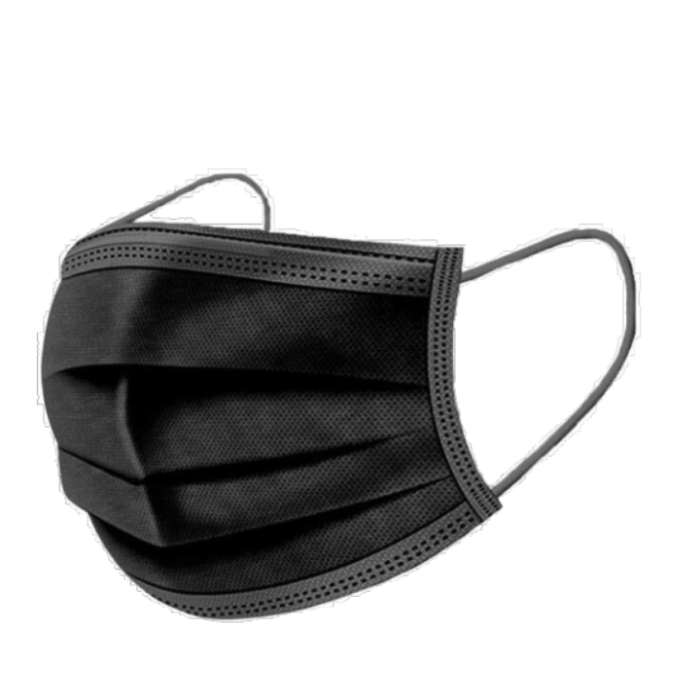 Դիմակ բժշկական սև հատ ||Маска медицинская черный  штук ||Medical mask pk