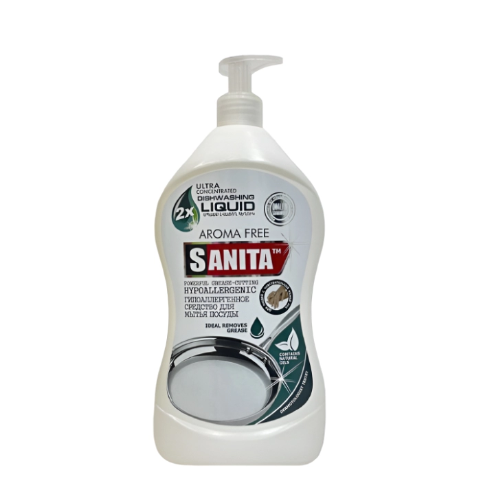 Հեղուկ սպասքի Sanita 500մլ ||Средство для мытья посуды Sanita 500мл ||Dishwashing detergent Sanita 500ml