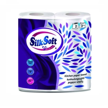 Սրբիչ խոհանոցի Silk Soft 3 շերտ 2 հատ 