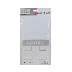 Շապիկ կանացի Lentex M/44-46 ||Майка женская Lentex белая M/44-46 ||T-shirt women's Lentex white M/44-46