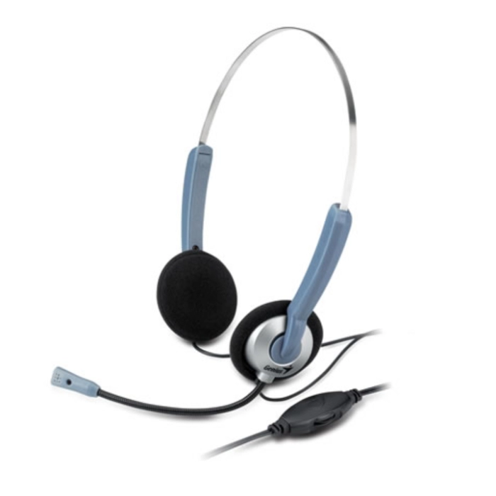 Ականջակալ խոսափողով Genius HS-02B ||Гарнитура с микрофоном Genius HS-02B