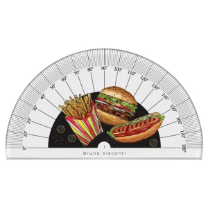 Քանոն-անկյունաչափ պլաստիկ B&V HappyGraphix 180° ||Линейка-диагональ пластик B&V HappyGraphix 180° ||Ruler-diagonal plastic B&V HappyGraphix 180°