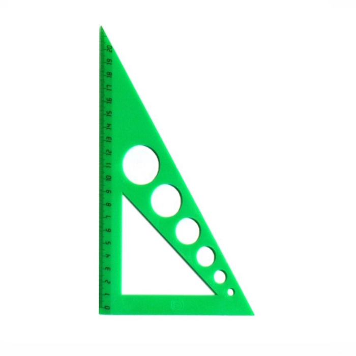 Քանոն Uniplast 21 սմ 1015-97 ||Треугольник Uniplast пластиковый 21 см зелёный 