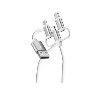 Լար Verbatim Essentials 3-ը 1-ում USB-A-ից Micro-B/USB-C/Lightning 