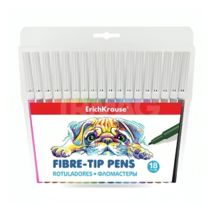 Ֆլոմաստեր ErichKrause Fiber-tip 12 գույն 47881 ||Фломастеры ErichKrause Fiber-tip 12 цветов 47881 ||Felt-tip pens ErichKrause Fiber-tip 12 colors 47881
