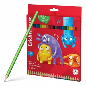 Գունավոր մատիտներ ErichKrause Jolly Friends 24 գույն 61794 ||Цветные карандаши ErichKrause Jolly Friends 24 цветов 61794 ||Color pencils ErichKrause Jolly Friends 24 colors 61794