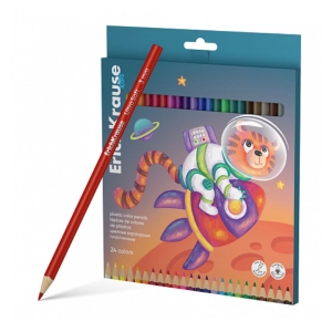 Գունավոր մատիտներ ErichKrause Kids Space Animals 24 գույն 61784 ||Цветные карандаши ErichKrause Kids Space Animals 24 цветов 61784 ||Color pencils ErichKrause Kids Space Animals 24 colors 61784