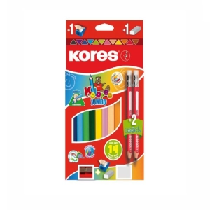 Գունավոր մատիտներ Kores Jumbo 12 գույն