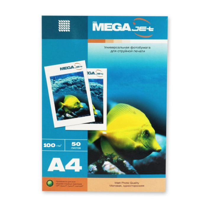 Ֆոտոթուղթ ProMega Jet միակողմանի անփայլ A4 100 գր/մ 50 հատ 1457492 ||Односторонняя матовая фотобумага ProMega Jet A4 100 г/м 50 шт. 1457492 ||One-sided matte photo paper ProMega Jet A4 100 g/m 50 pcs 1457492