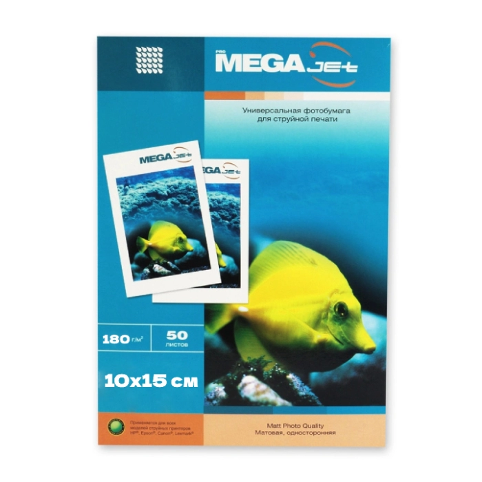Ֆոտոթուղթ ProMega Jet միակողմանի անփայլ 10x15սմ 180 գր/մ 50 հատ ||Односторонняя матовая фотобумага ProMega Jet 10x15см 180 г/м 50 шт. ||One-sided matte photo paper ProMega Jet 10x15sm 180 g/m 50 pcs 