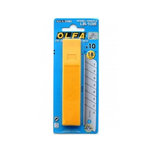 Միջուկ դանակի Olfa 18 մմ 10 հատ 265761 ||Лезвия сменные для канцелярских ножей Olfa 18 мм сегментированные 10 штук в упаковке
