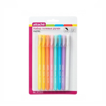 Գունավոր գրիչներ Attache Pastel 0,5 մմ 8 գույն 