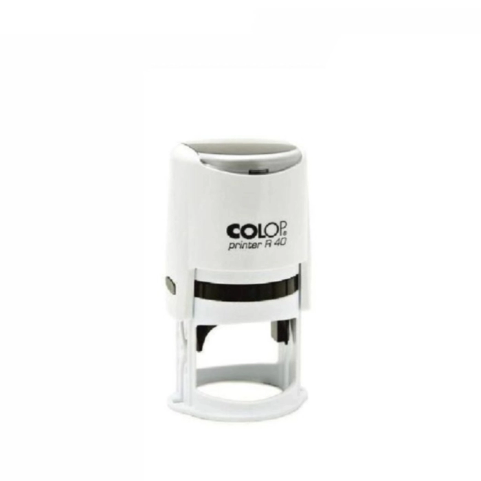 Սարք կնիքի Colop Printer White R40 40 մմ ||Оснастка для печати круглая Colop Printer R40 40 мм с крышкой белая