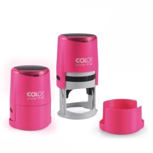 Սարք կնիքի Colop Printer Pink R40 40 մմ ||Оснастка для печати круглая Colop Printer R40 Neon 40 мм с крышкой розовая